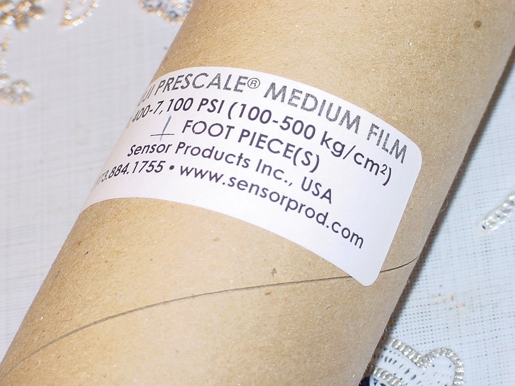 Tube of Fuji Prescale MEDIUM Film 1,400-7,100 Psi 1 Foot Piece, New