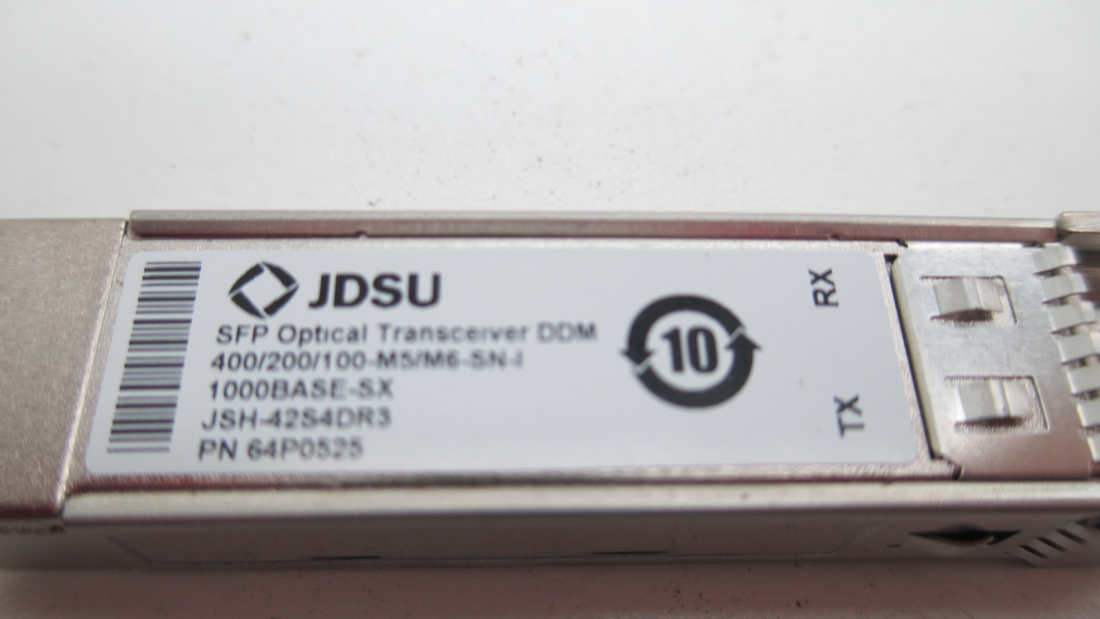 (QTY 2) JDSU JSH-42S4DR3 1000BASE-SX SFP Optical Transceiver Module