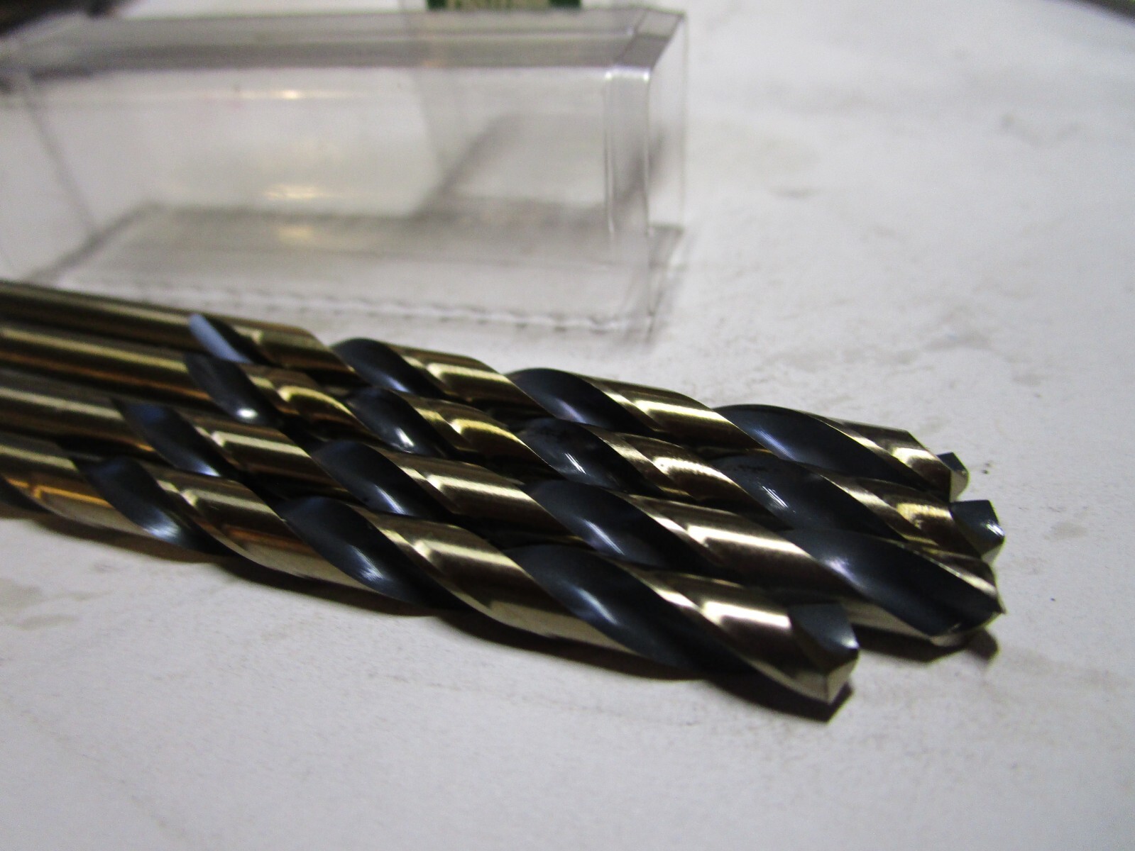 7/32″ x 3-3/4″ OAL 135° Split Black/Gold High Speed Steel St Jobber Dril QTY 4