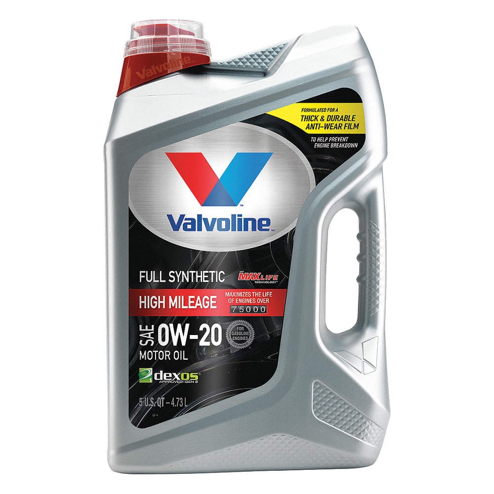 VALVOLINE 881168 Motor Oil,5 qt. Size,0W-20 SAE Grade 453A94