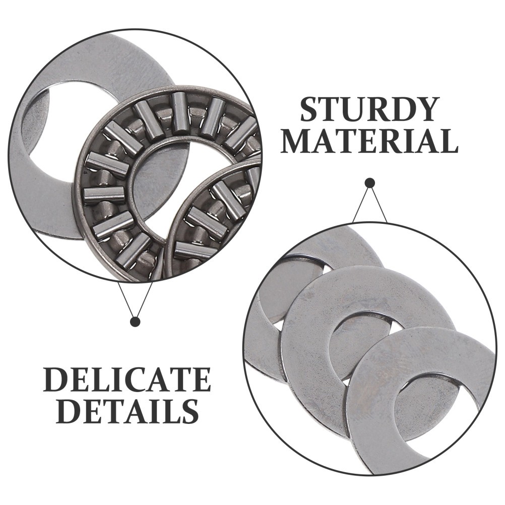 2 PCS Bearing with Gasket Thrust Needle Metal Axial Flat Bearings
