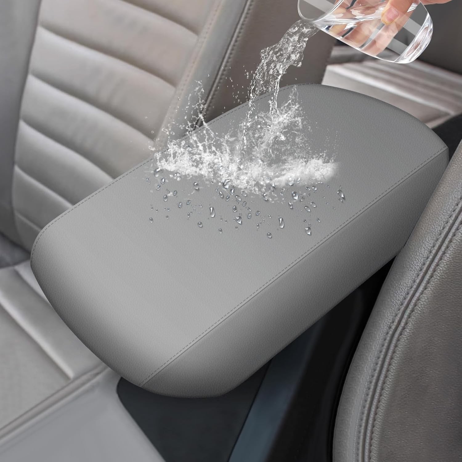 Light Gray Console Cover for 2007-2011 Toyota Camry Gray Armrest Cover Console