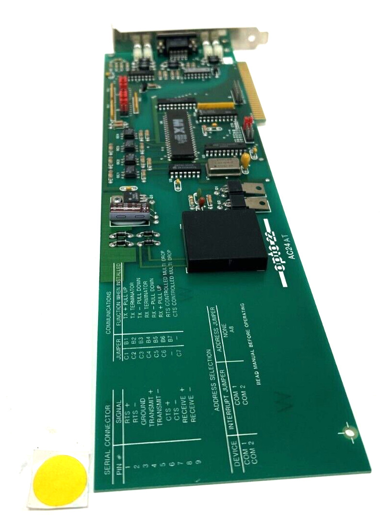 OPTO 22 AC24AT ISA BUS SERIAL PORT RS422/485 OAL 4-7/8″