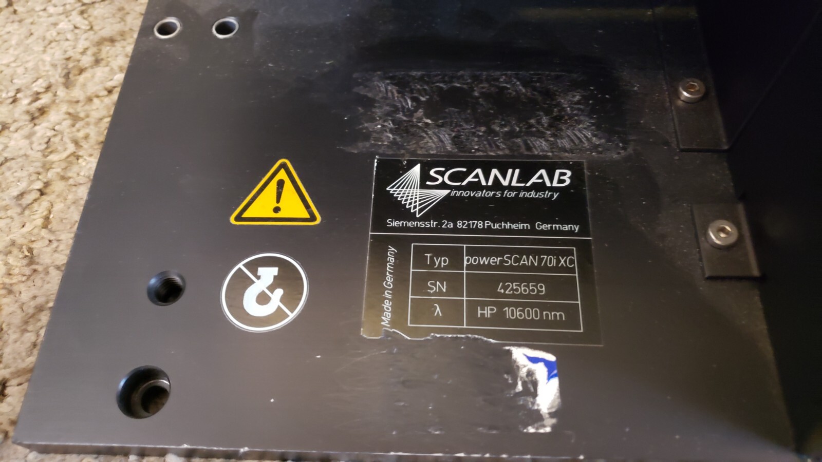 RARE ScanLab Powerscan 70i XC Laser Scanning System varioScan 80i & Submodule sb
