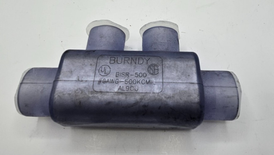 Burndy BISR-500 6AWG-500KCMIL AL9CU In-Line Splice Connector