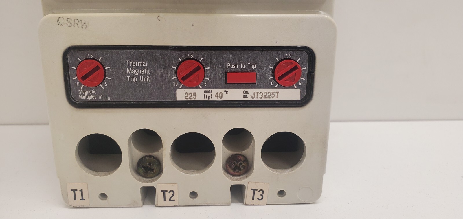 GUARANTEED! CUTLER-HAMMER WESTINGHOUSE 250A CIRCUIT BREAKER HJD3250F W/ JT3225T