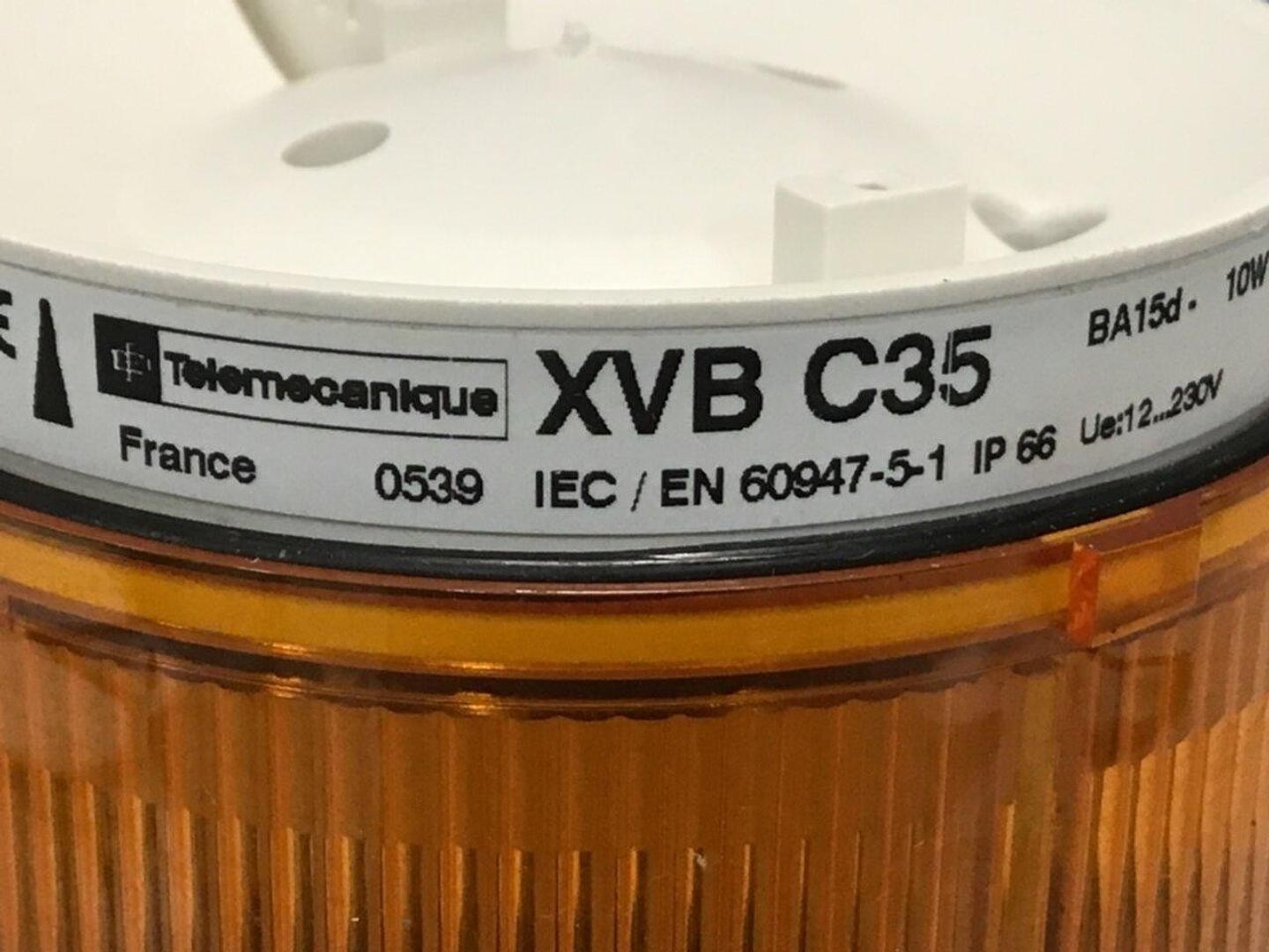 TELEMECANIQUE Stack Light Yellow XVB C35 BASE Used #117947
