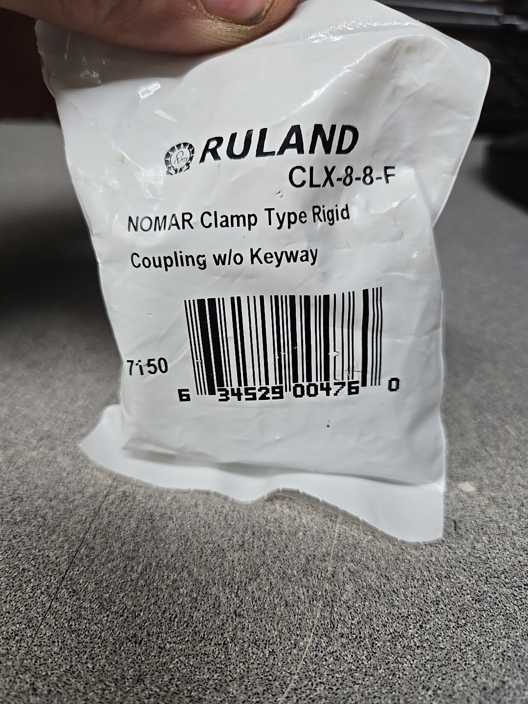 Ruland CLX-8-8-F, 1/2″ x 1/2″ Rigid Coupling, Black Oxide Steel (6D1)