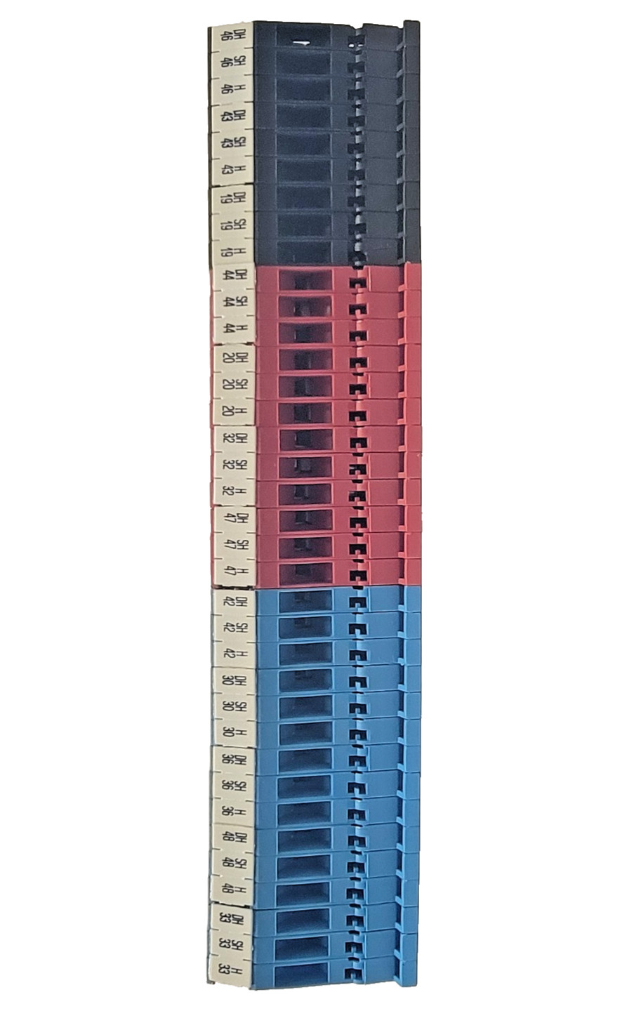 Entretec (Lot of 36) M4/6 5116 Contact Blocks Black, Red, Blue