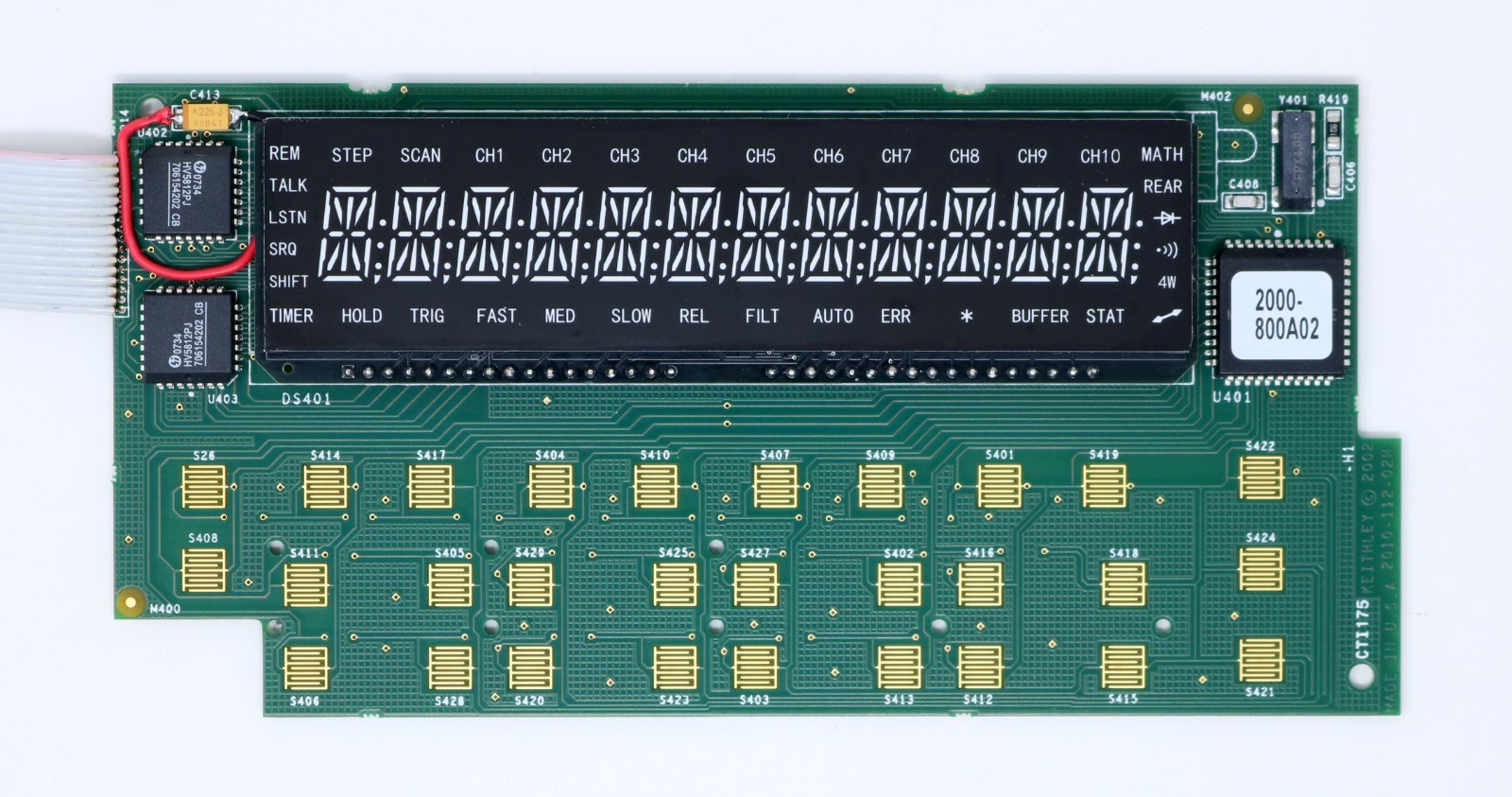 Keithley 2000 / 2015 / 2016 / 2010 VFD Display Replacement. LED Conversion