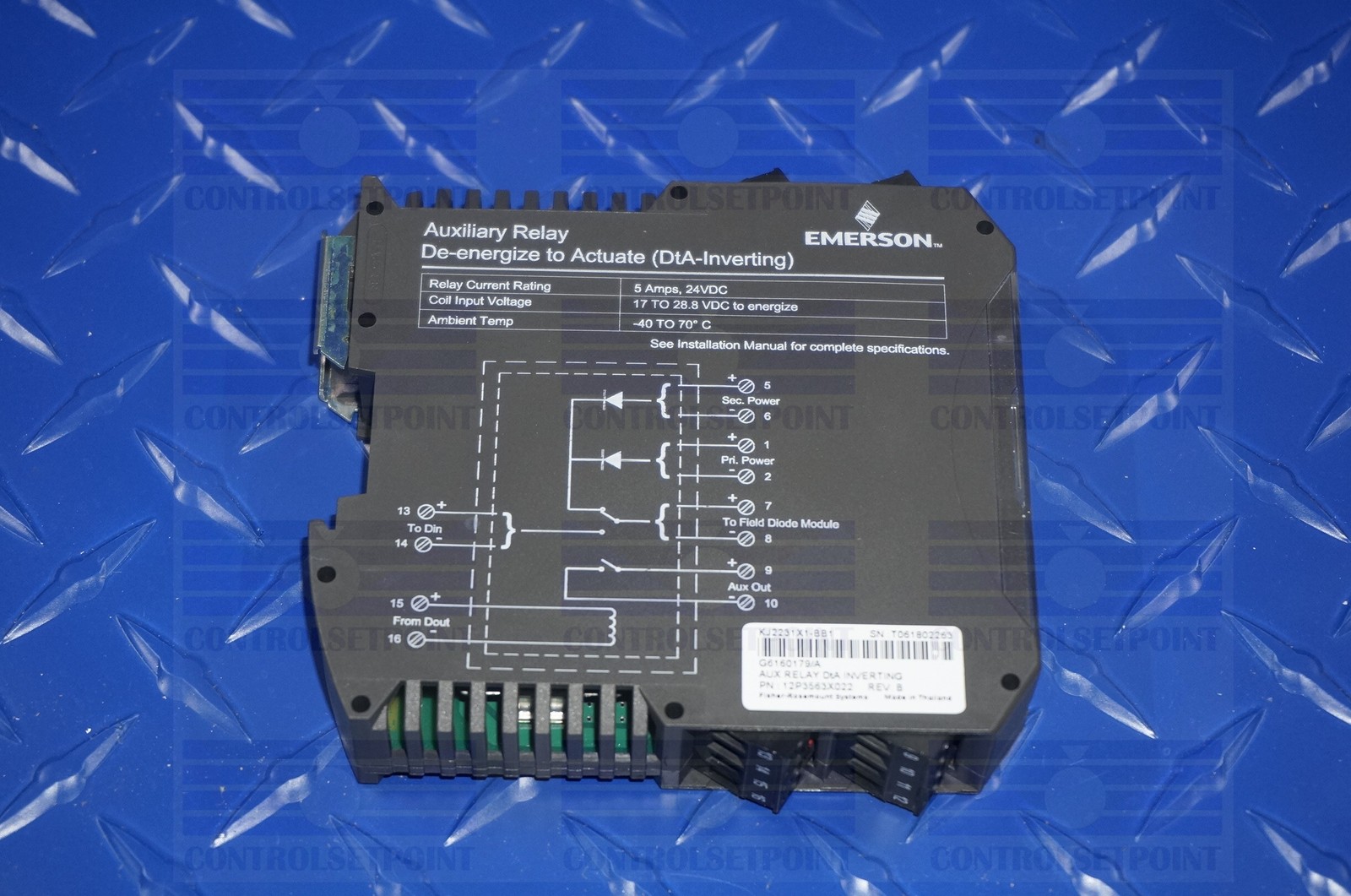 EMERSON DELTAV KJ2231X1-BB1 AUXILIARY RELAY DTA-DIRECT MODULE KJ2231X1BB1