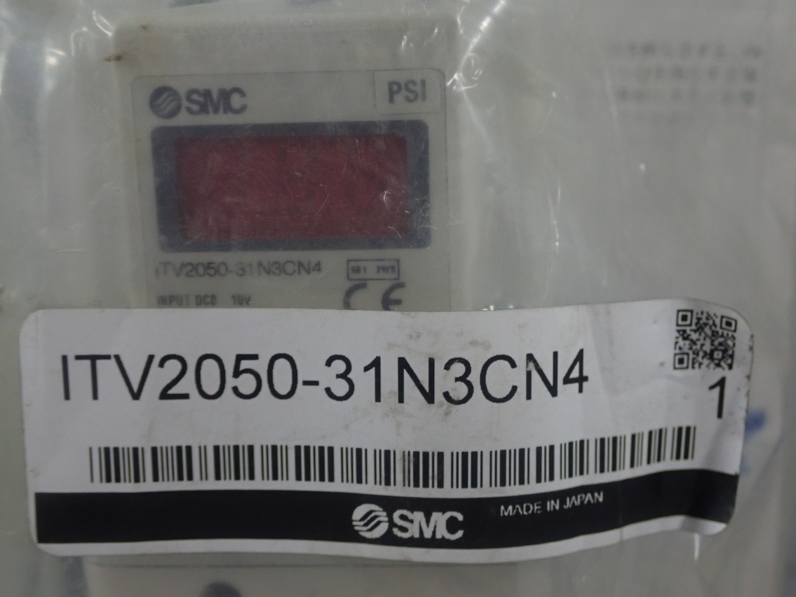 NEW UNUSED SMC ITV2050-31N3CN4 E/P REGULATOR PSI ELECTRO-PNEUMATIC