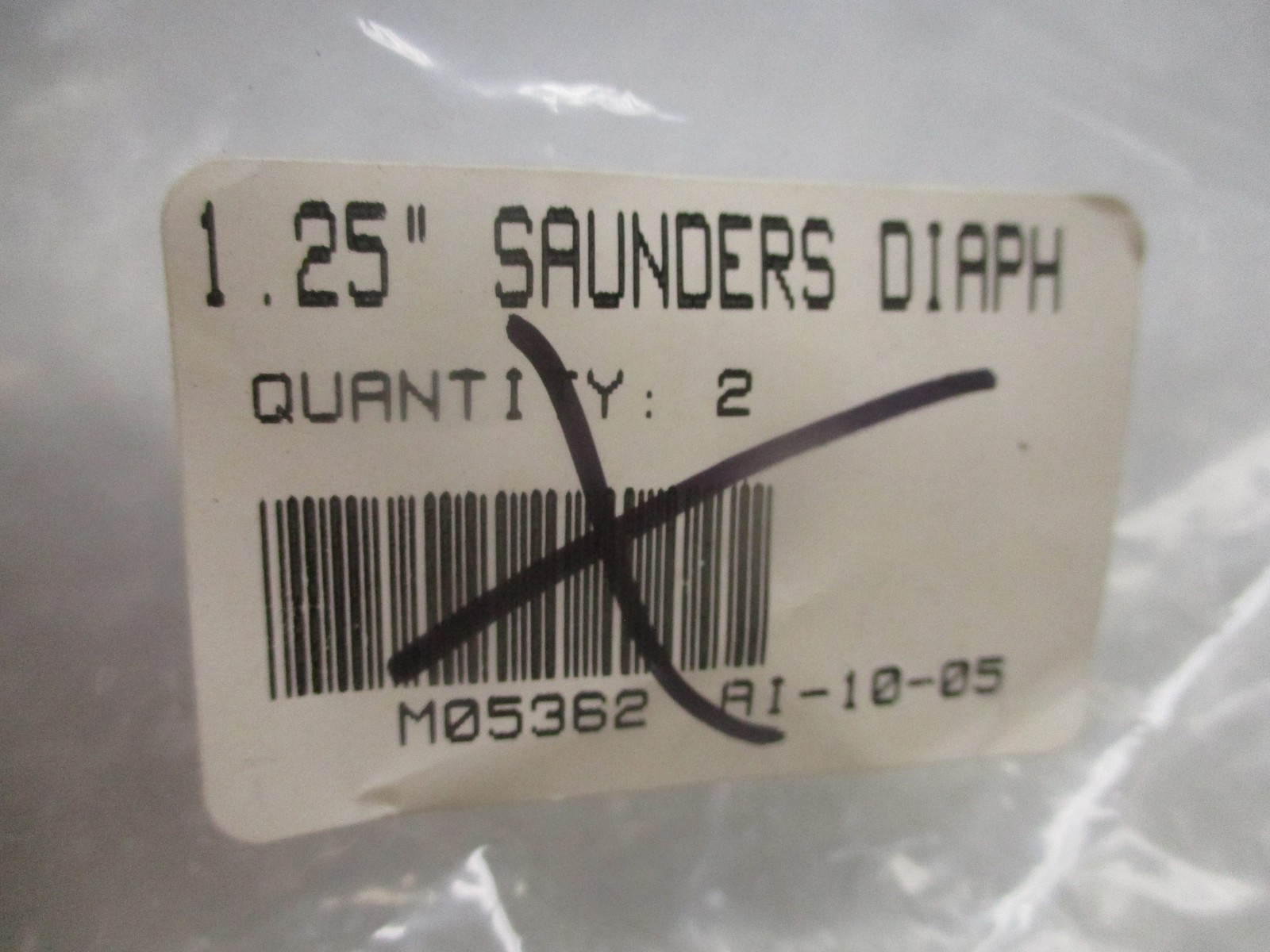 SAUNDERS M05362 1.25″ DIAPHRAGM LOT OF 4 NSNP