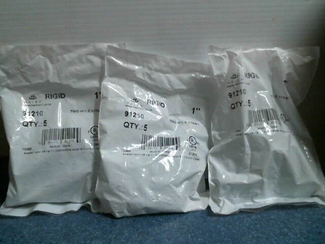 Halex 91210, 1″ Two Hole Straps, Pack of 5, Lot of 3, FREE SHIPPING