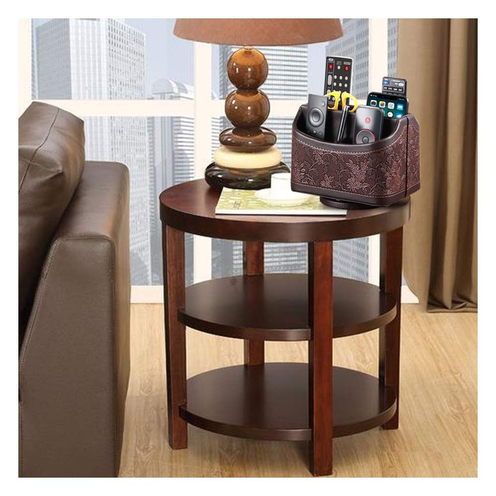 YAPISHI Antique Leather Remote Control Holder, 360 1# Embroidery