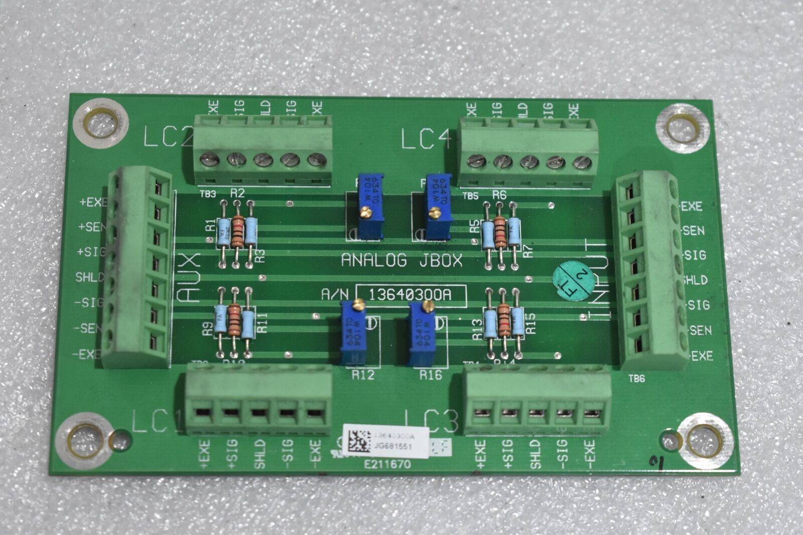 METTLER TOLEDO AJB-015, VLM2C410H JUNCTION BOX FOR LOAD CELL, MODEL VLM2