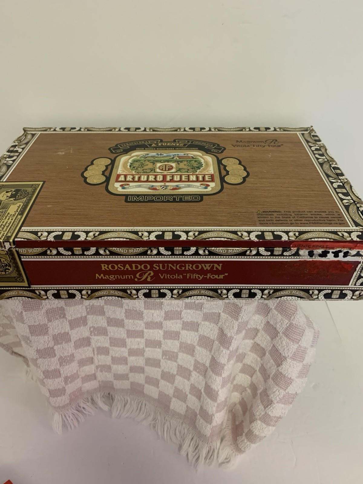 Arturo Fuente Magnum R Vitola “Fifty Four” Wooden Cigar Box Used