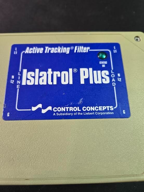 IC+130 CONTROL CONCEPTS ISLATROL PLUS ACTIVE TRACKING FILTER 120V 30A NEW $275