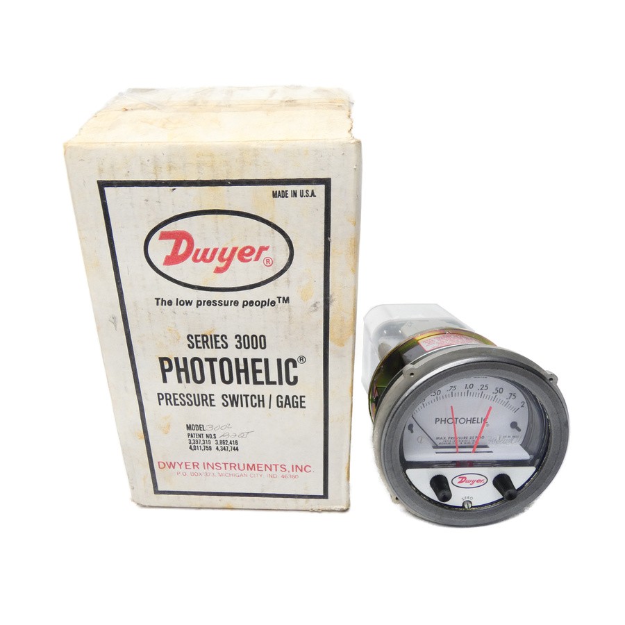 DWYER A3002 120VAC 10A 25PSI 0-2″ NSMP
