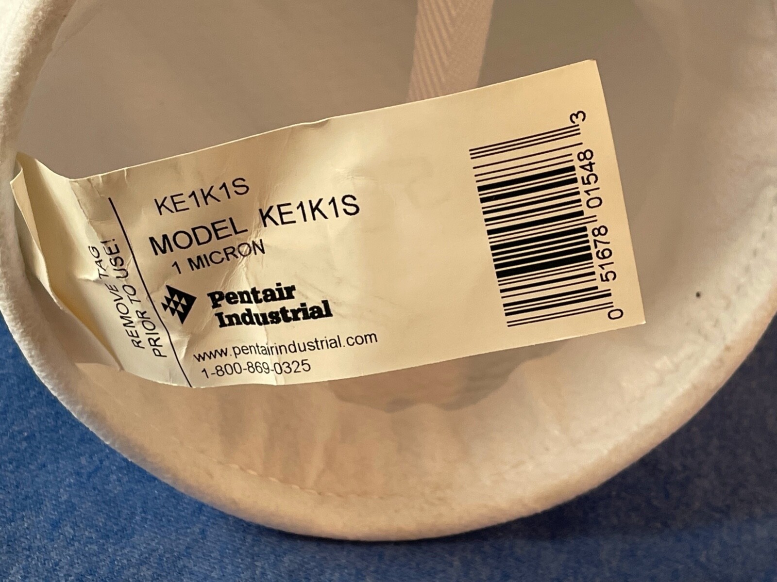 (4) Pentair Pentek Felt, Welded Filter Bag 1 micron, 55 gpm 250PSI Bag Size 1