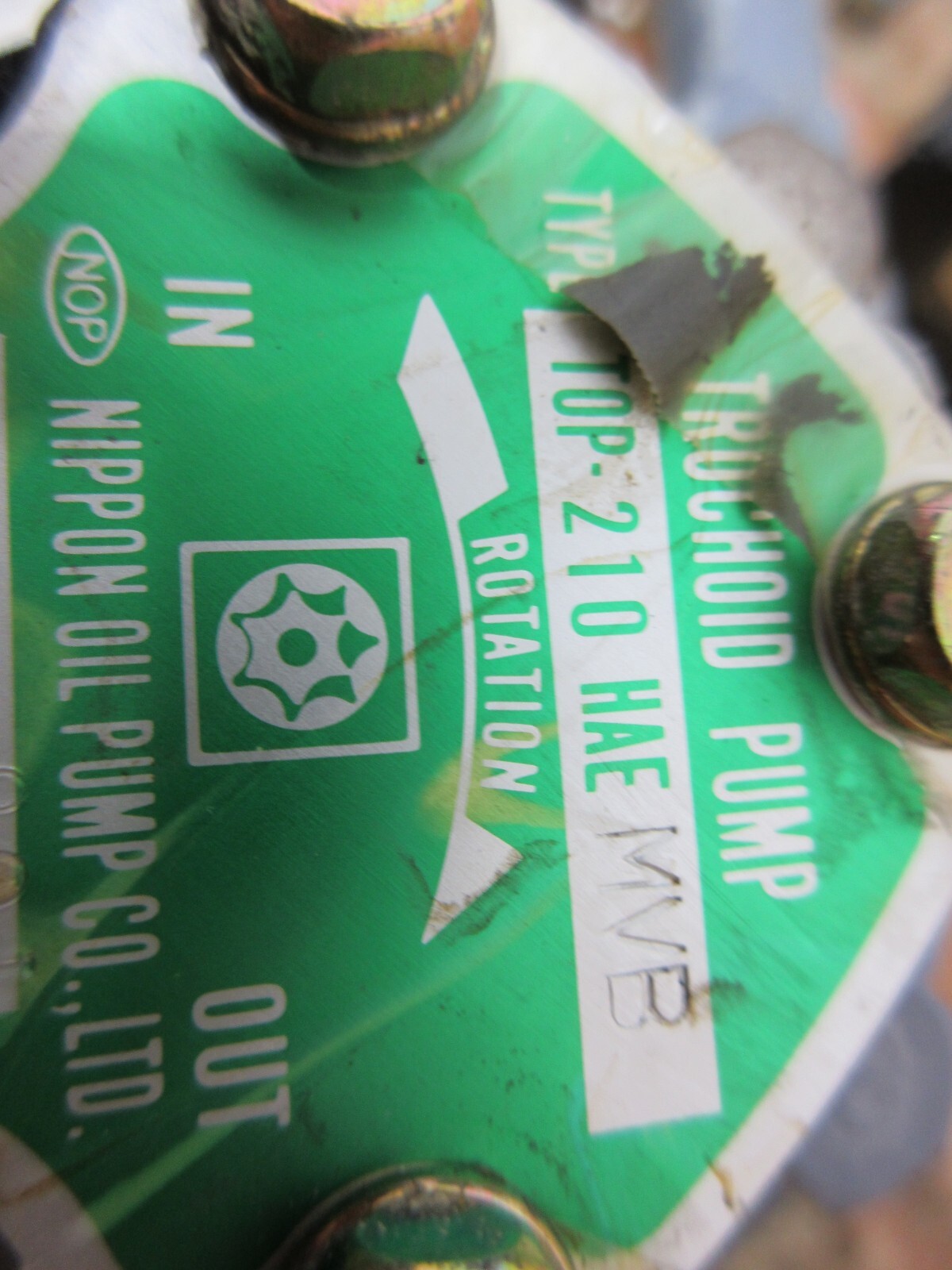 KANTO SEIKI FCKLK8 IK 71 JP44 TOP-210HAEMVB TROCHOID PUMP MOTOR NOP