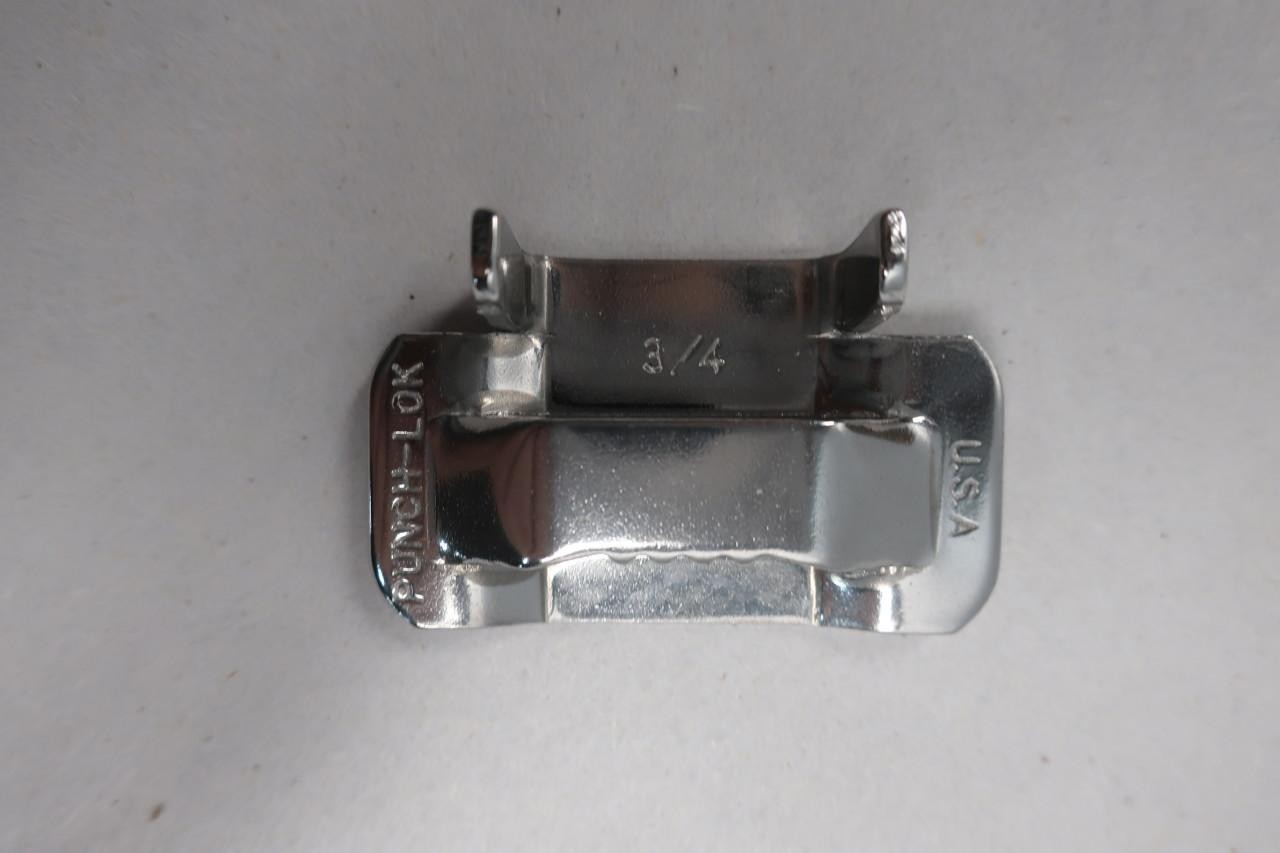Box Of 100 Punch-lok PB-256 Stainless Buckle 3/4in