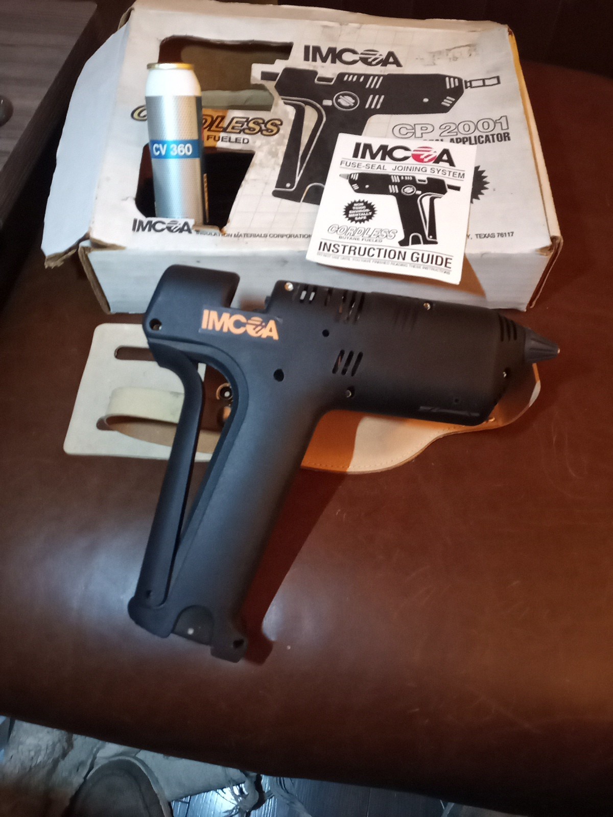 IMCOA CP2001 BUTANE FUELED CORDLESS FUSE-SEAL APPLICATOR w/HOLSTER *C20 Glue Gun