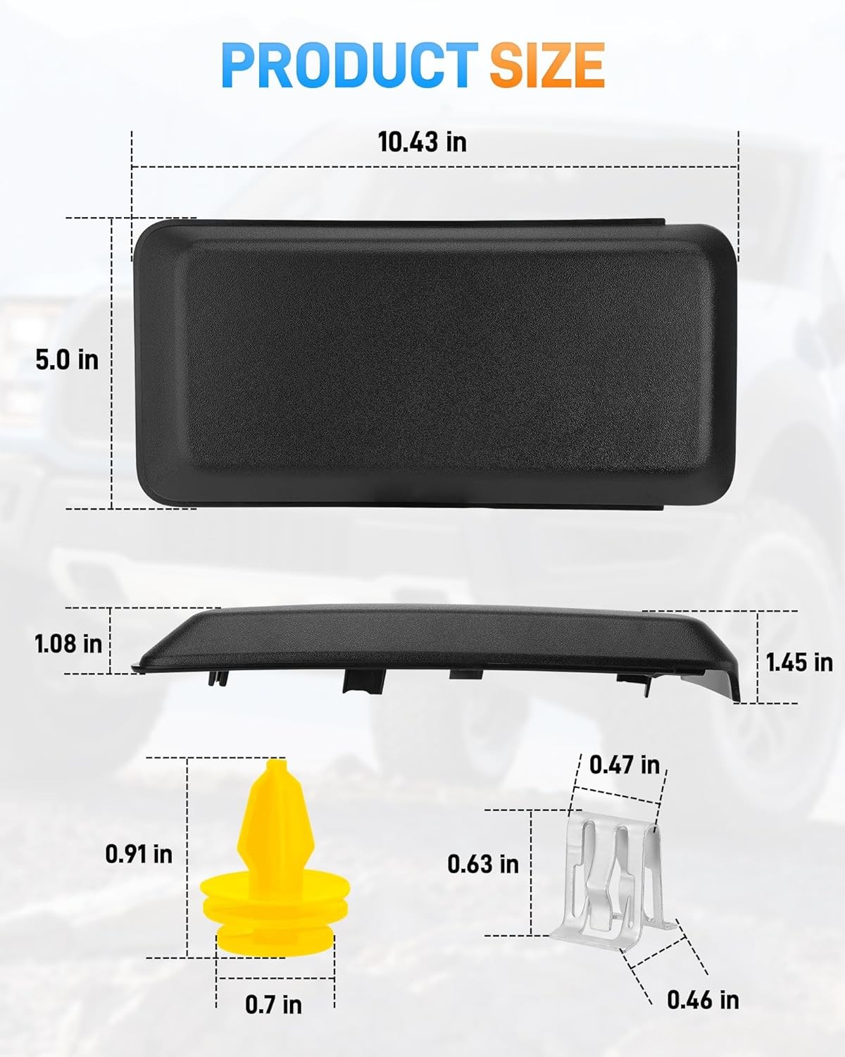 F150 Front Bumper Guard Pad Cover Compatible 2018 2019 2020 Ford F150 Front