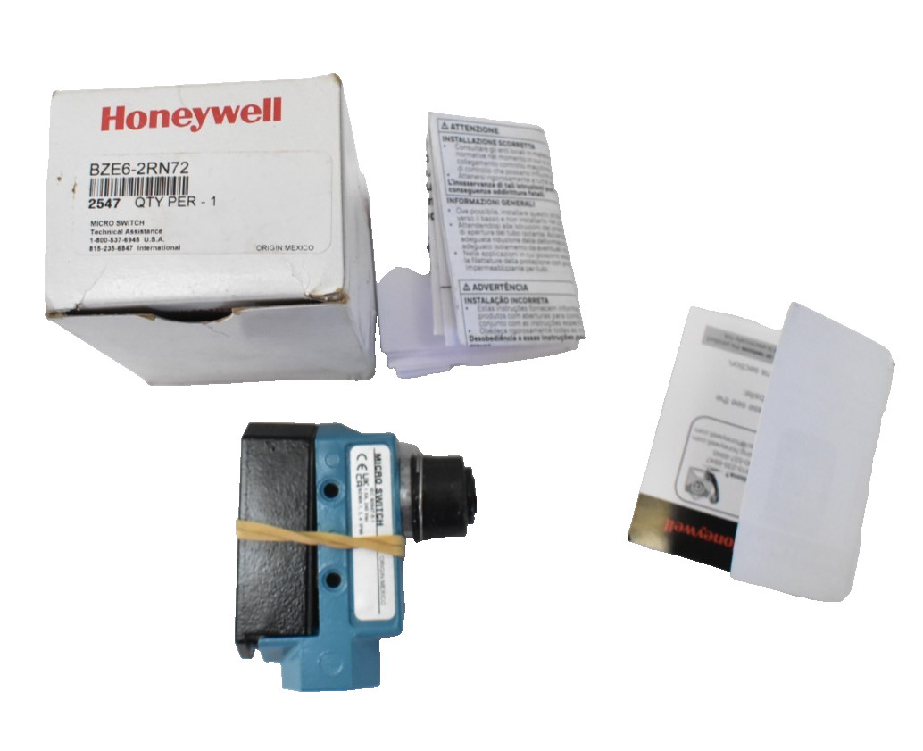 Honeywell BZE6-2RN72 Switch Limit N.O./N.C. SPDT Top Plunger Conduit NO HARDWARE