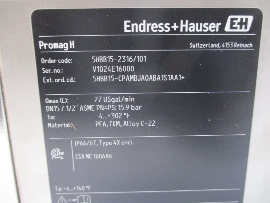 ENDRESS+HAUSER 5HBB15-2316/101 85-264VAC 1/2″ NSMP