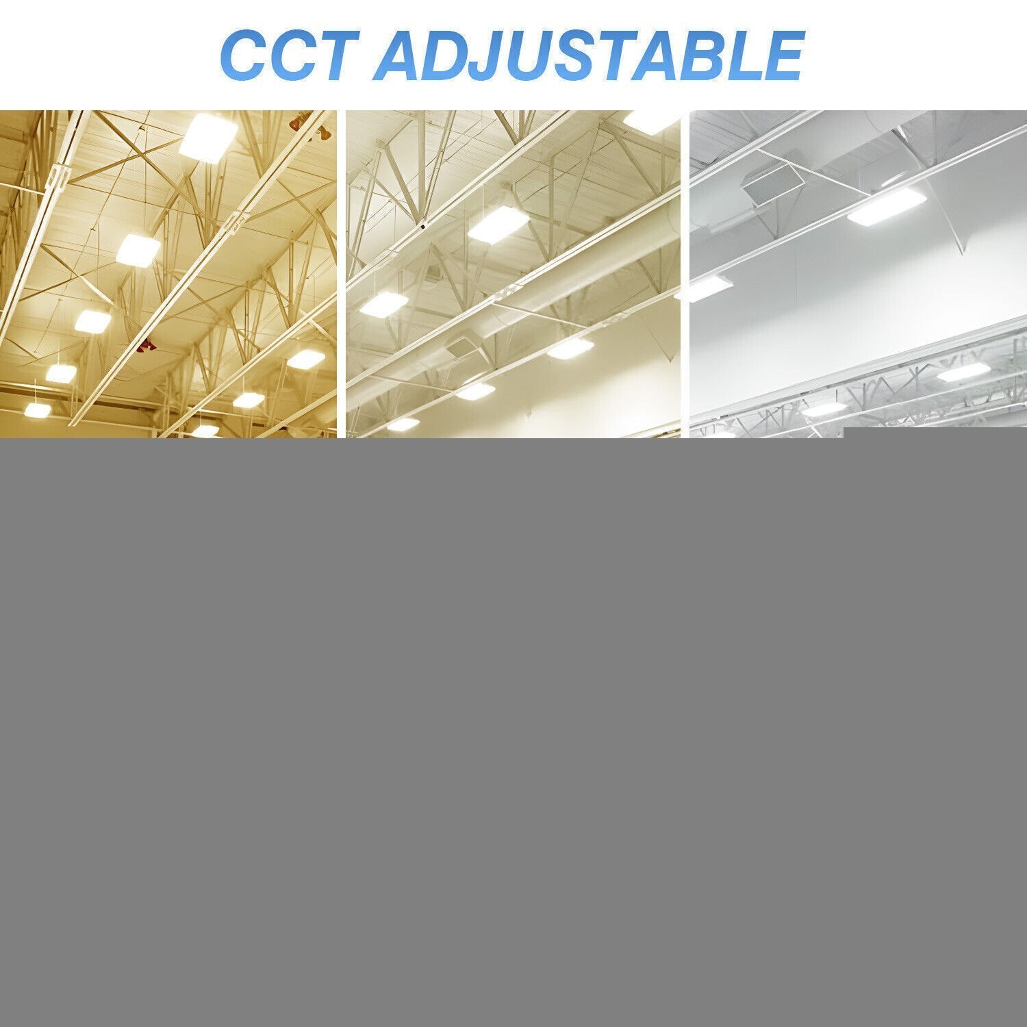 Led Linear High Bay Light, 150W 22,500LM Warehouse Garage Lighting 4.5K/5K/5700K