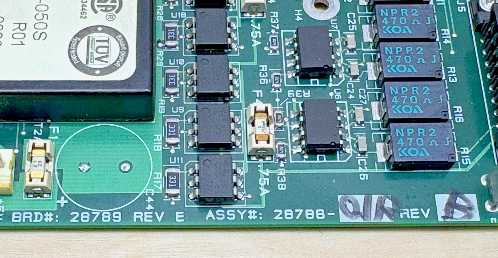 Telesis 28788-01 Rev B Communication Board for TMC420 Pinstamp Controller