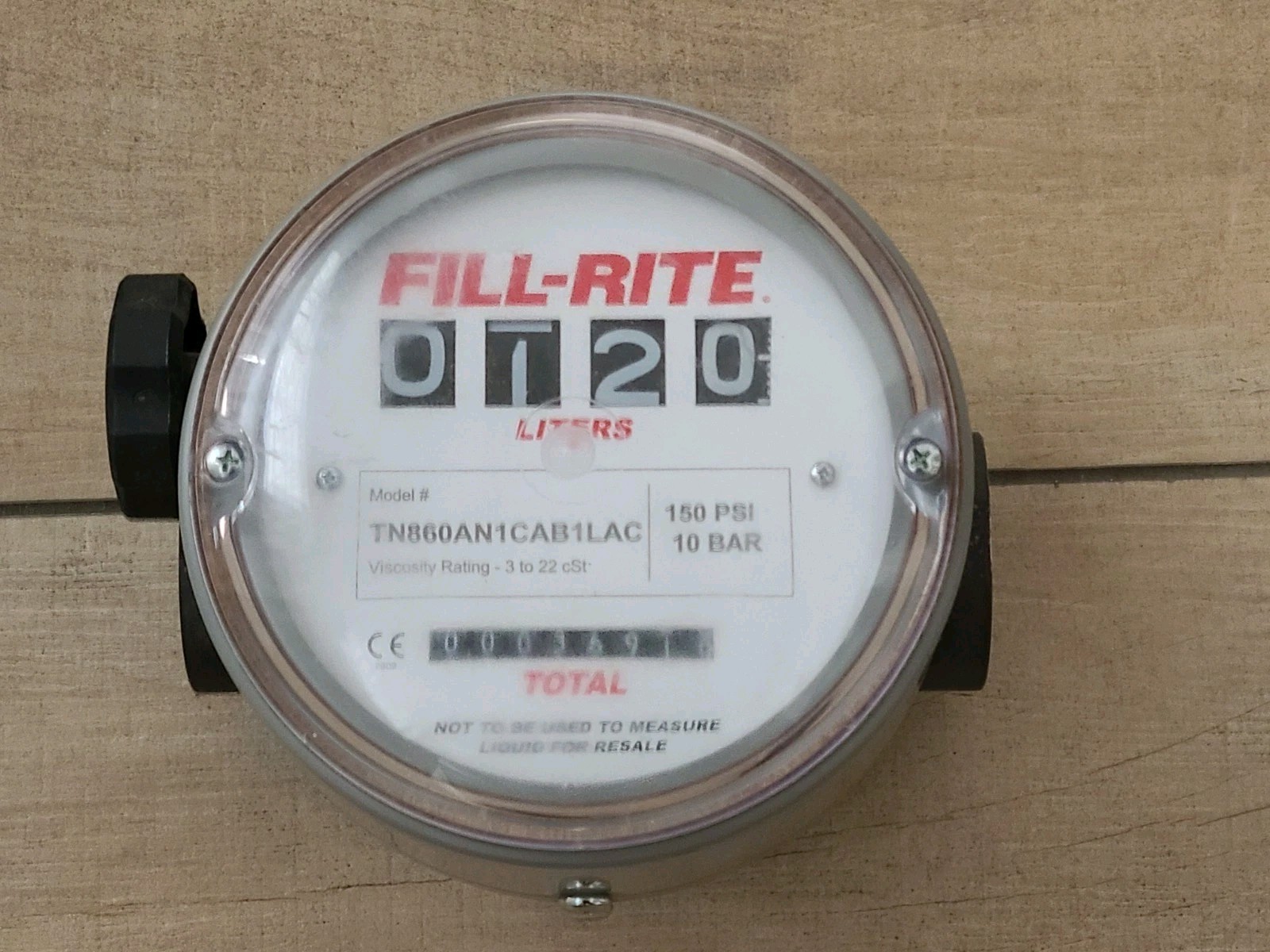 FILL-RITE TN860AN1CAB1LAC Flowmeter 150 PSI Mechanical 1 & 1/2″ Flow Meter Panel