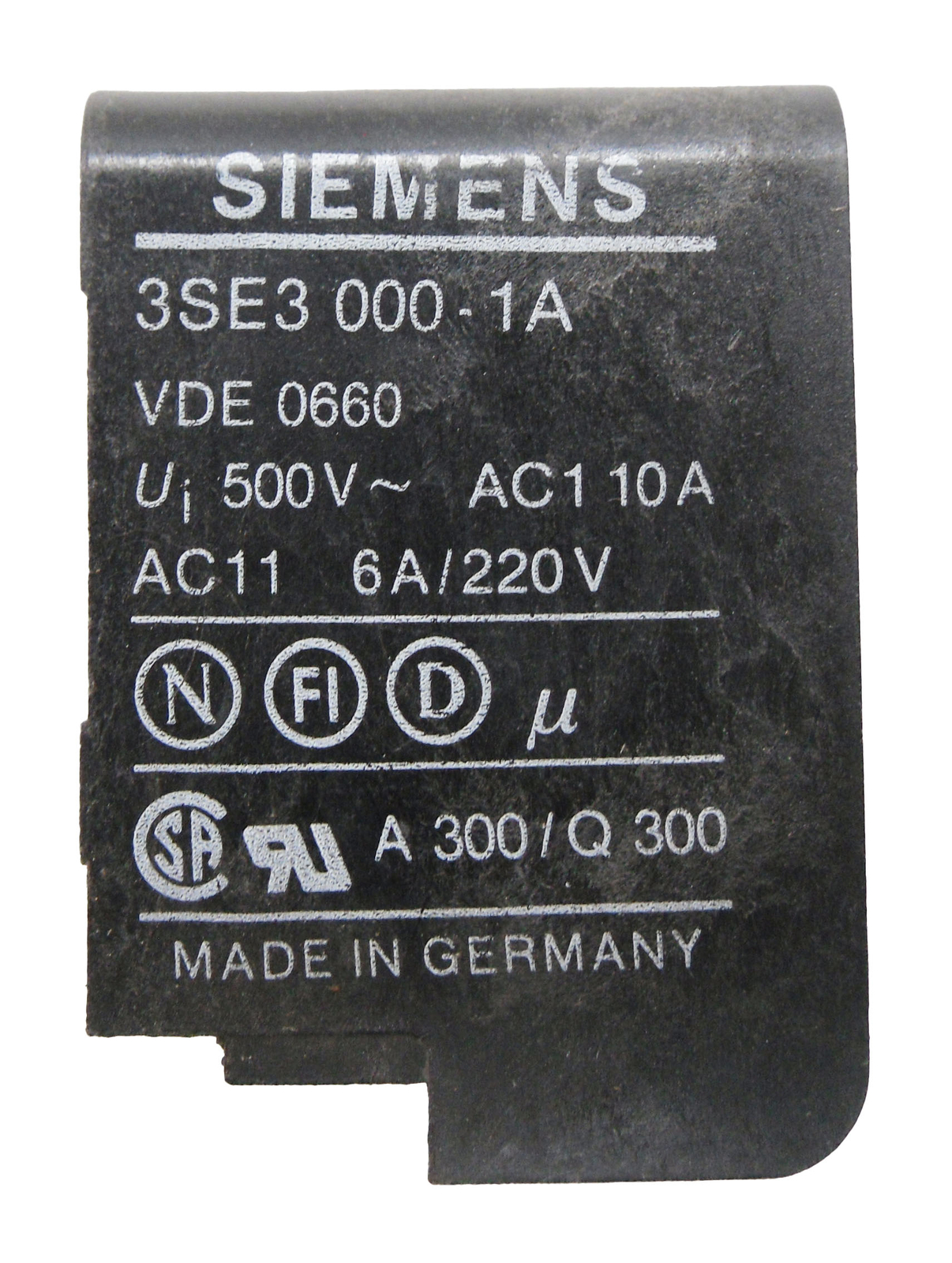 SIEMENS 3SE3000-1A LIMIT SWITCH 500V 6A