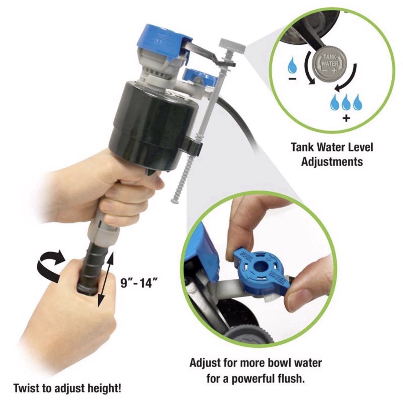 Fluidmaster PerforMAX The Everything Tank Repair Kit Plastic For Universal