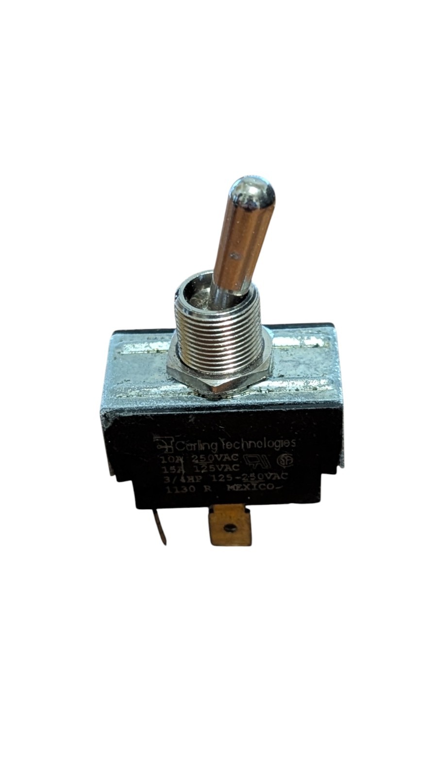Carling Technologies 1130-R Toggle Switch 1130 10A 250VAC 15A 125VAC V