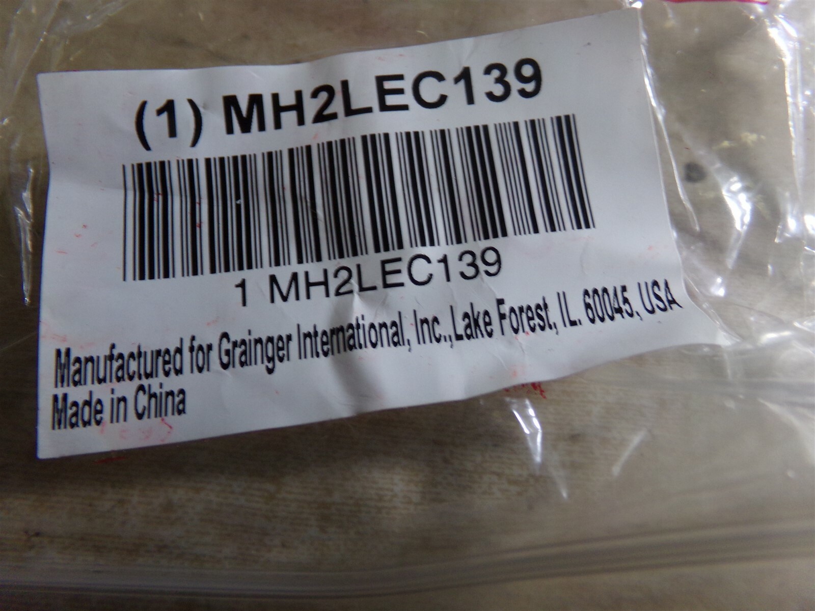 NEW Grainger International Socket MH2LEC139 *FREE SHIPPING*