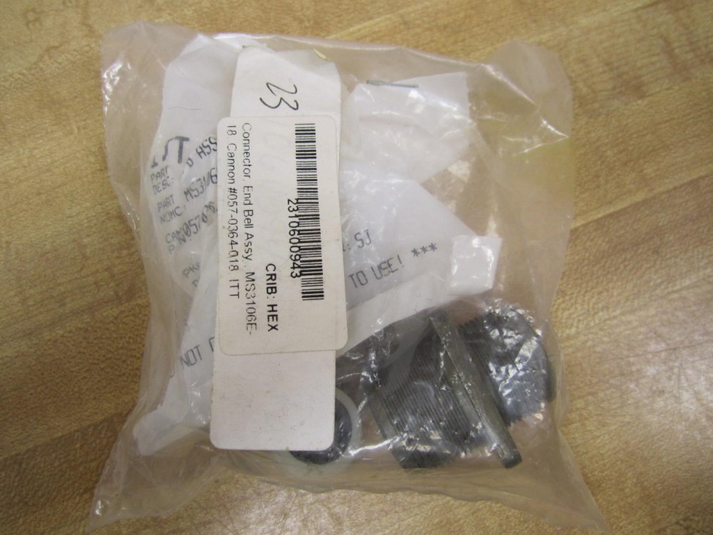 ITT Cannon Electric MS3106E-18 Connector And Fitting