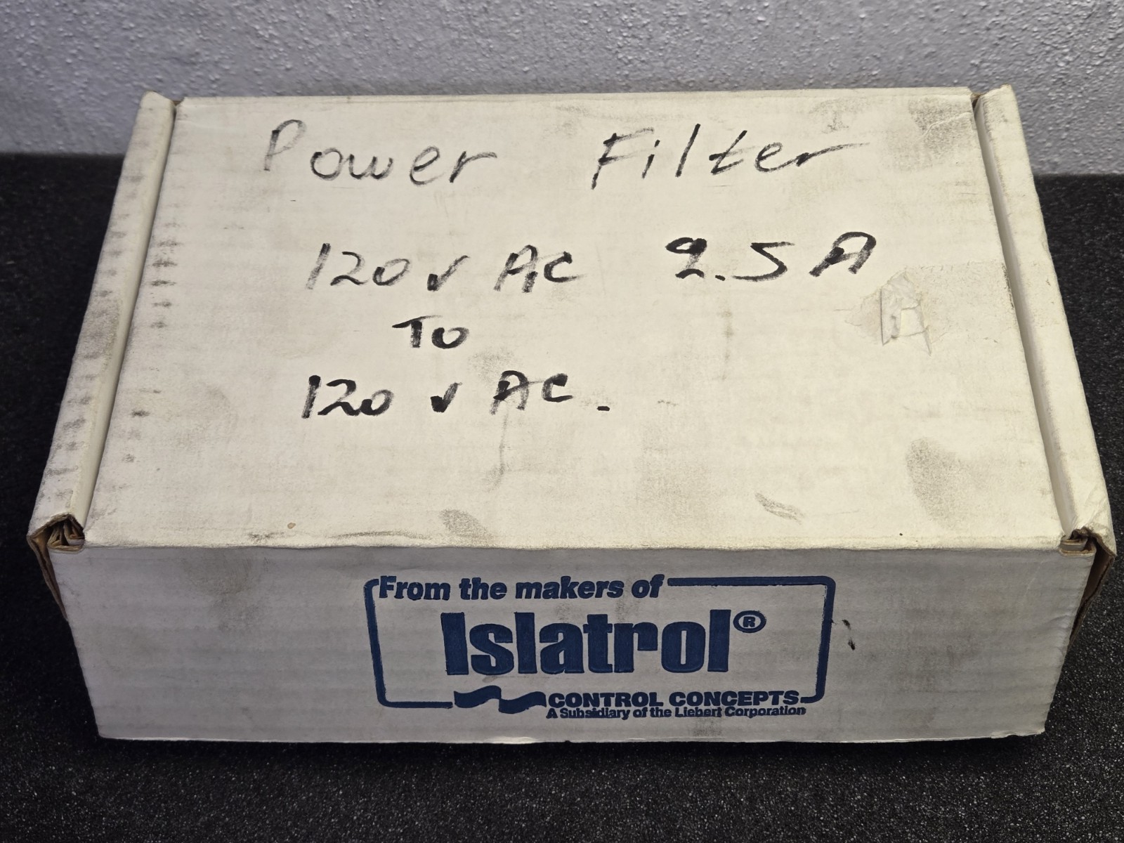 NOS Control Concepts 2.5A 120V Islatrol Plus Power Line Filter IC+102 Liebert