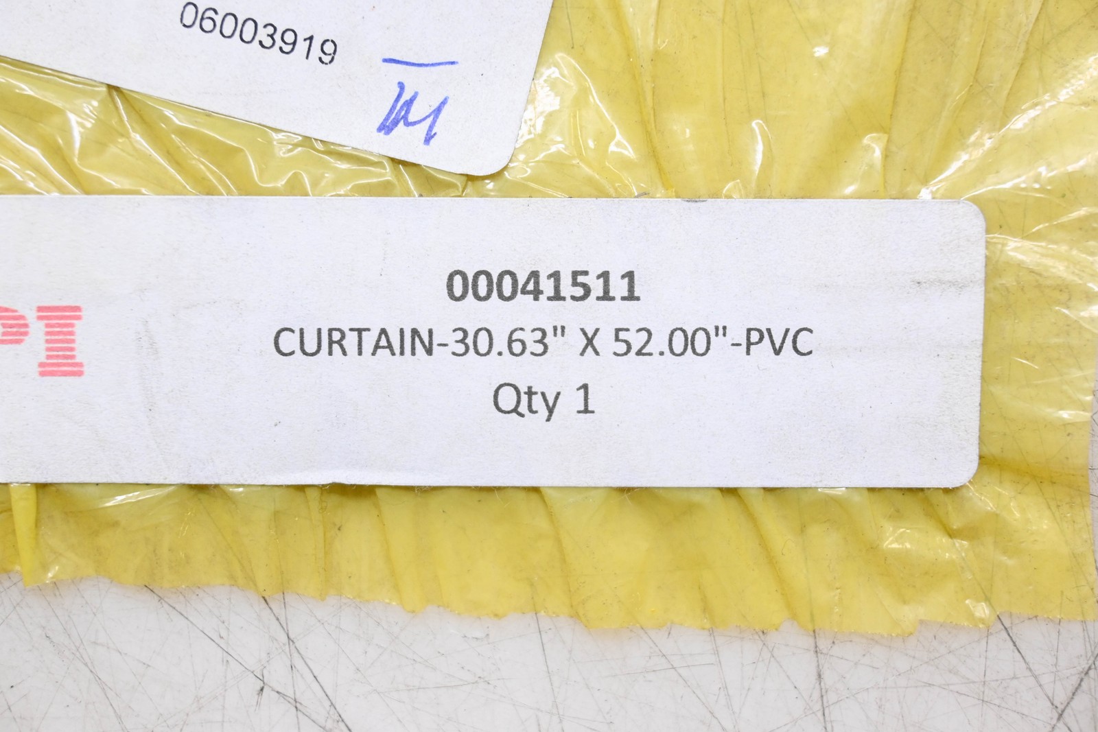 NPI 00041511 30.63″x52.00″ PVC Curtain NOS