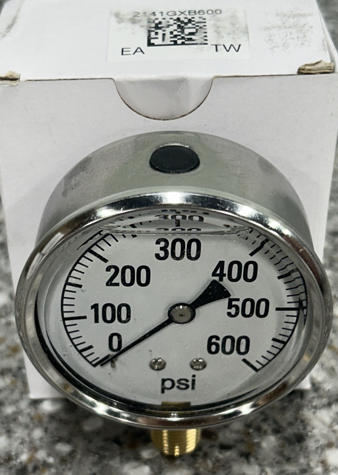 2141GXB600 600 PSI Bottom Mount 2-1/2″ SS Pressure Gauge NEW FREE FAST SHIP