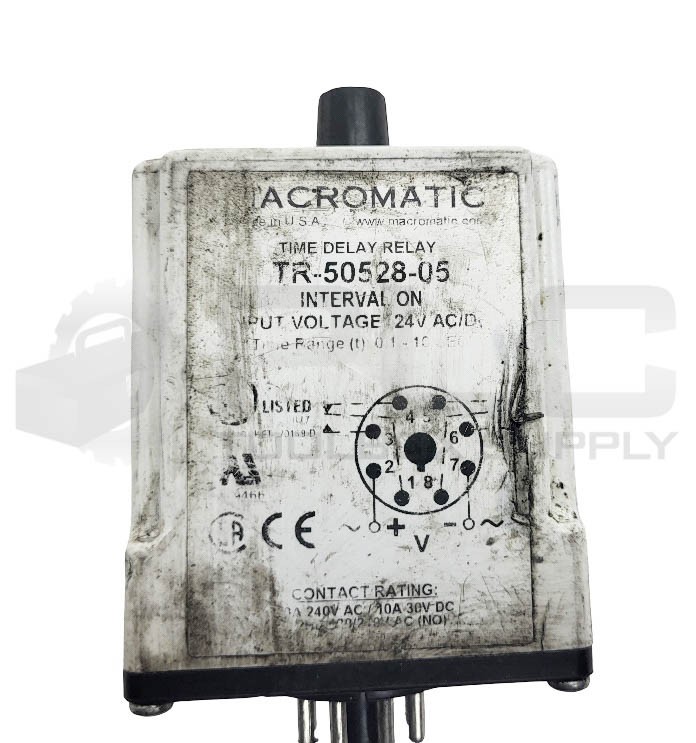 MACROMATIC TR-50528-05 TIME DELAY RELAY 0.1-10SEC 24V AC/DC