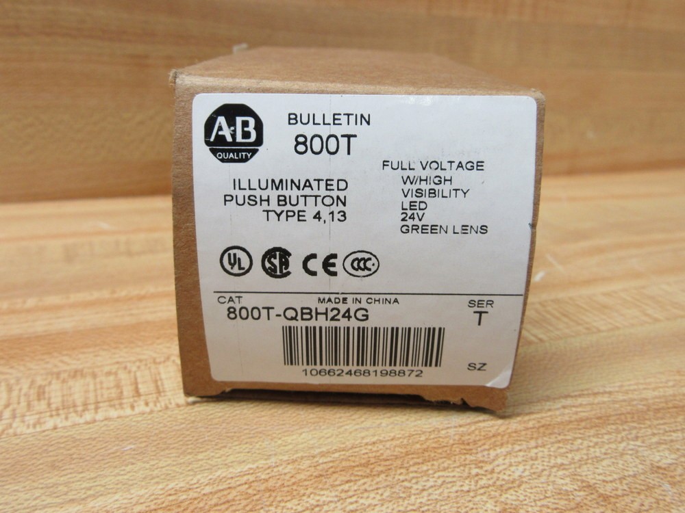 Allen Bradley 800T-QBH24G Push Button 800TQBH24G (Pack of 3)