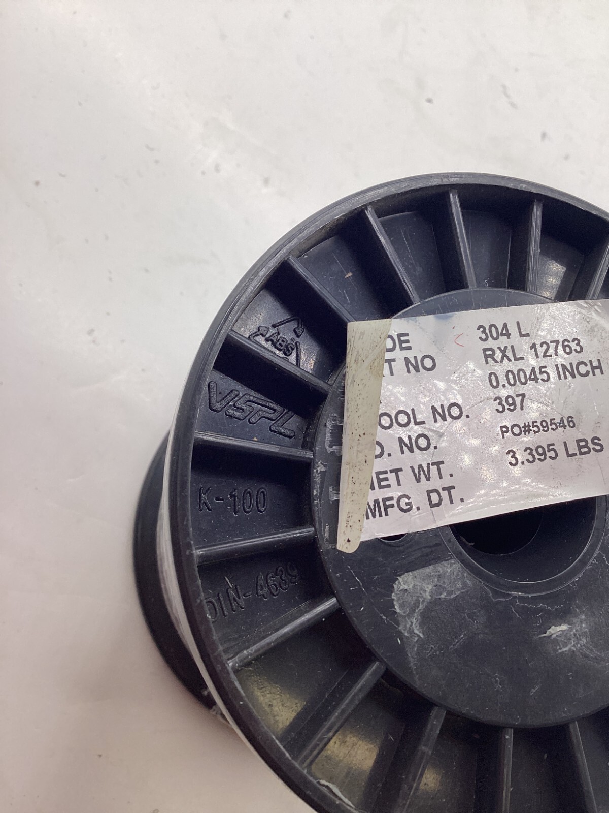 Stainless Steel Round Wire RXL 12763 304L Spool No 14 2.734 LBS 0.0045 Inch