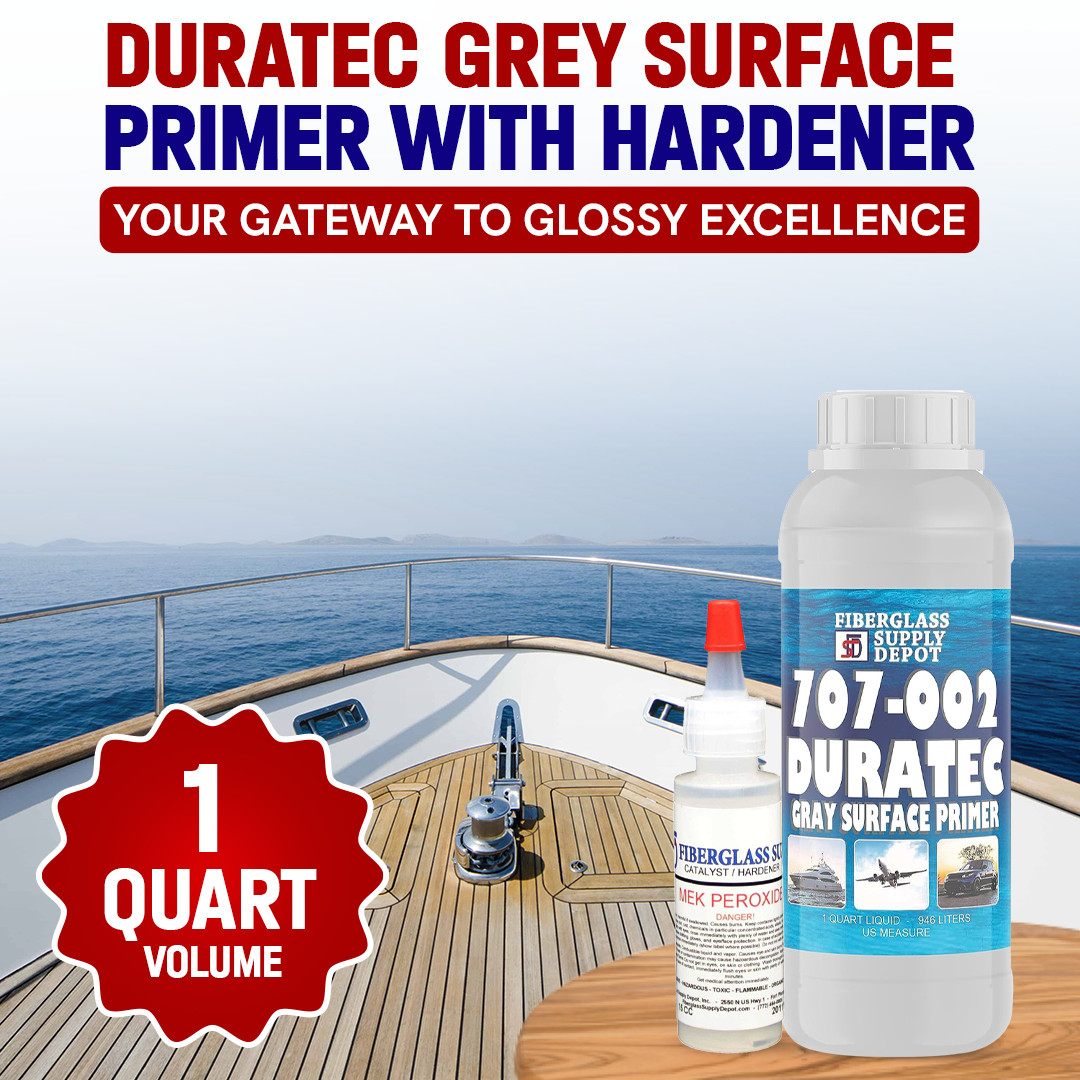 707-002 Duratec Surface Primer Grey with 15cc Hardener- 1 Quart