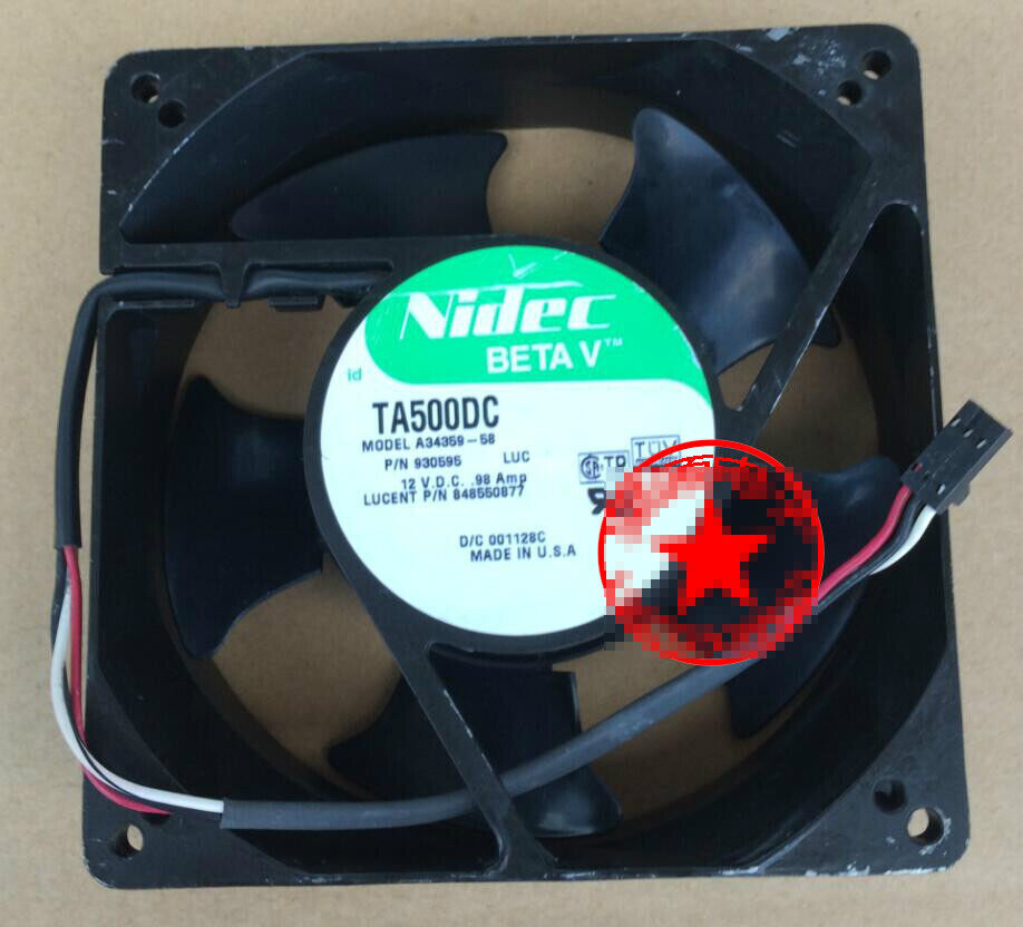 1pcs NIDEC TA500DC A34359-58 12738 12V 0.98A metal fan