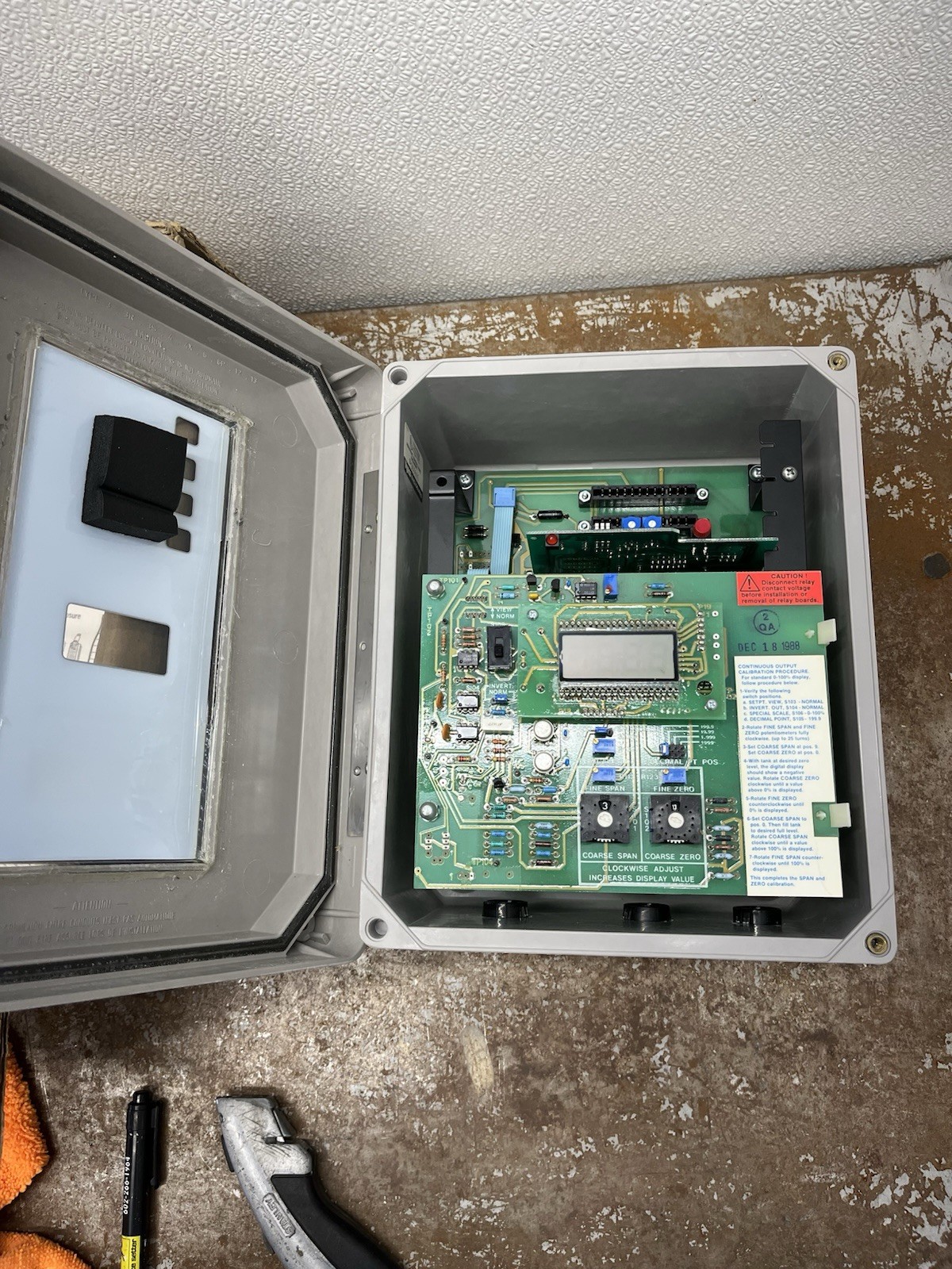 ENDRESS+HAUSER LTC1220 LTC 1220 LEVEL TRANSMITTER Control box