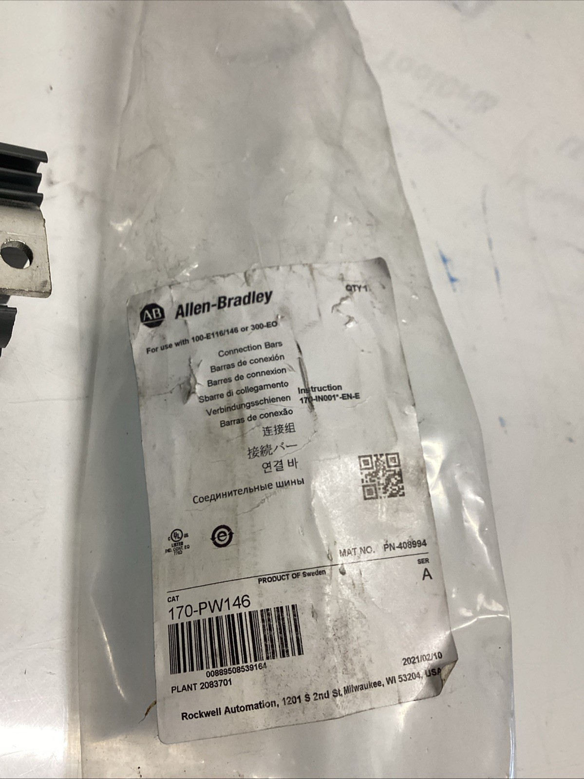 Allen‑Bradley 170‑PW146 Wye‑Delta power wiring kit SER. A N-094