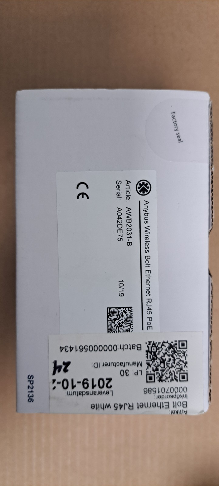 ANYBUS WIRELESS BOLT ETHERNET │ AWB2031-B