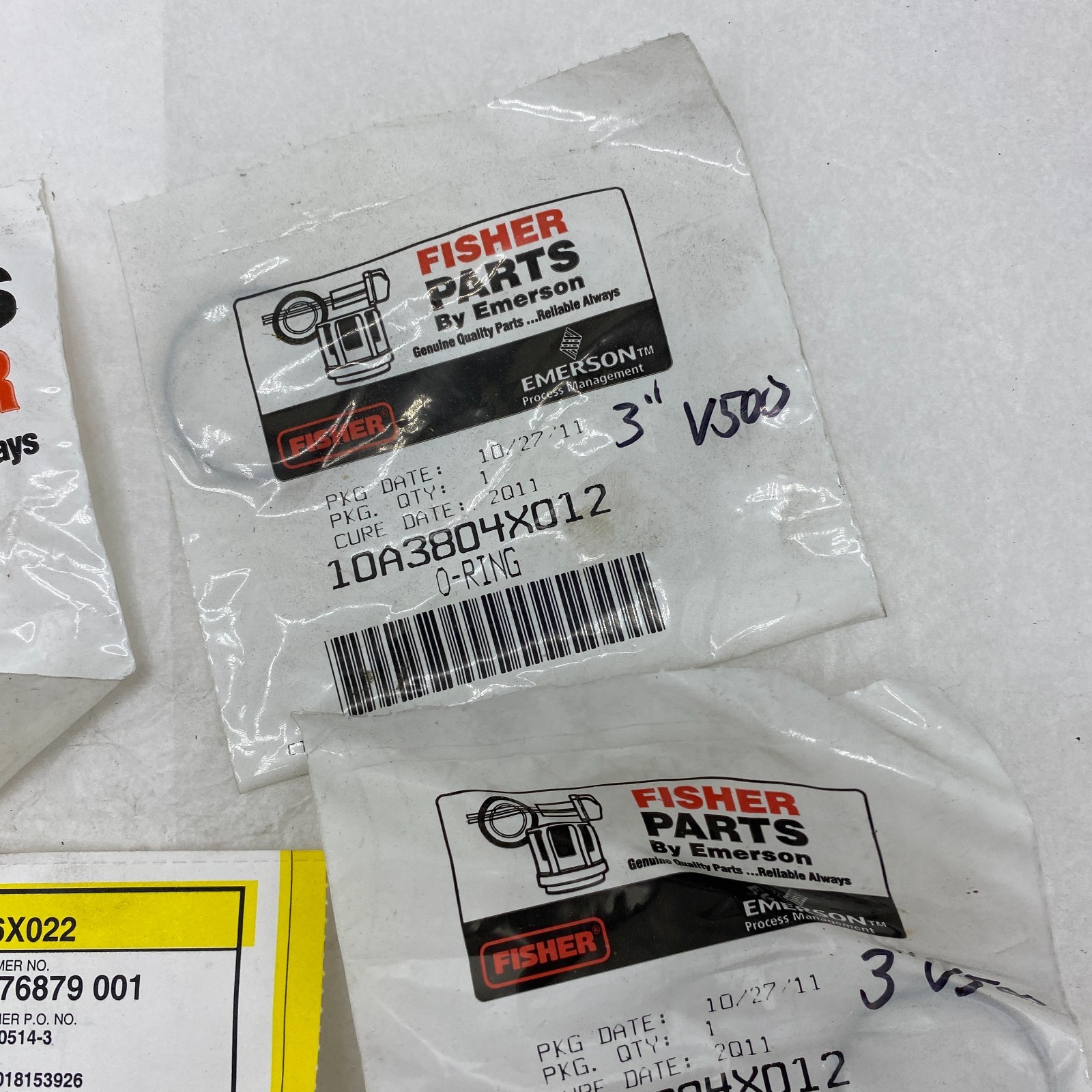 FISHER PARTS RV500X00032 REPAIR KIT V500 3″, NITRILE SEALS, EMERSON, O-RING 🎯